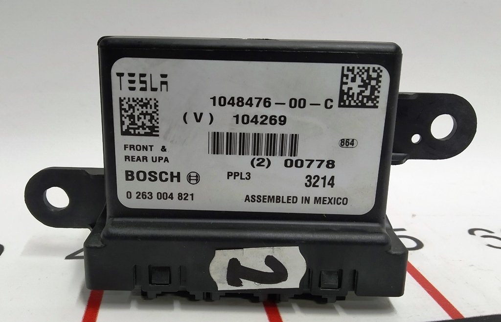 2 Unidad de control de ParkTronics ECU Park Assist Tesla Model S, Modelo S REST, Tesla Modelo X 1048476-00-D